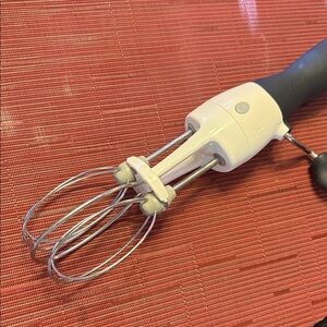 Hand Mixer with Black and White Handle